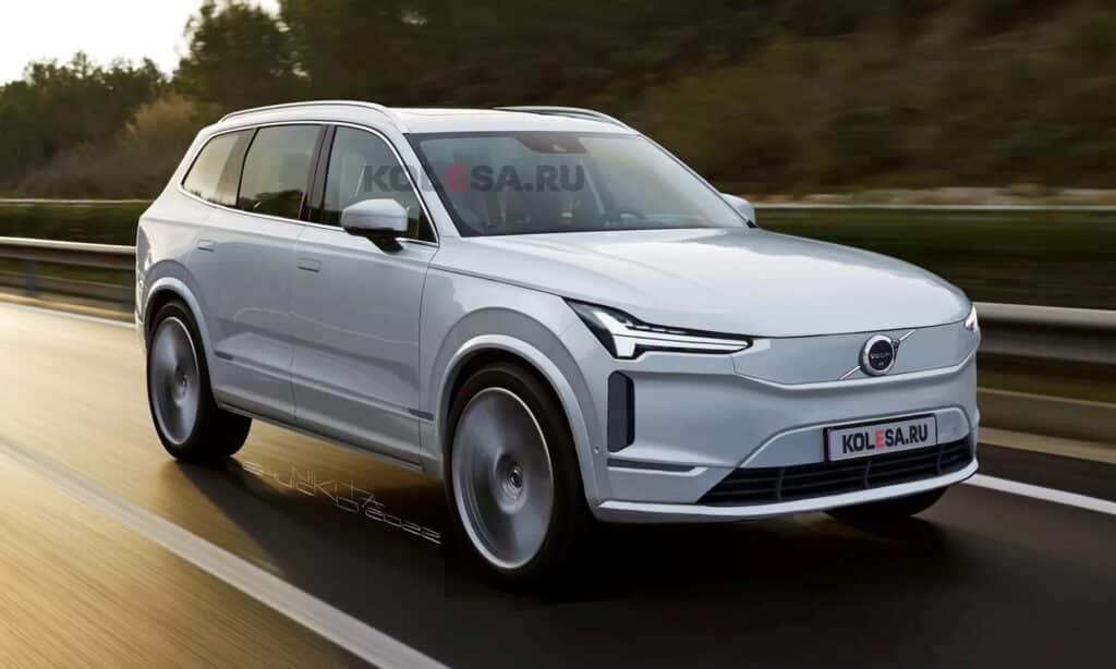 New Volvo XC90 front render by Kolesa