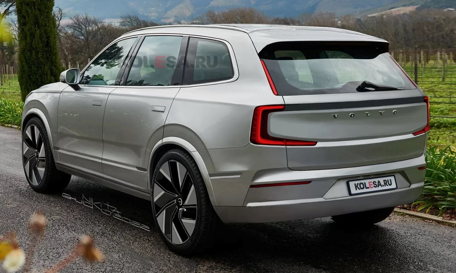 New Volvo XC90 rear render by Kolesa