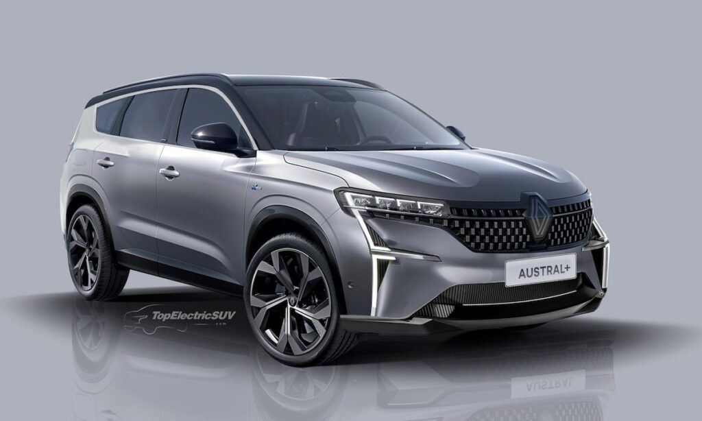 Renault Grand Austral 7 seater rendering by TopElectricSUV - Renault Austral+ 7 seater rendering by TopElectricSUV