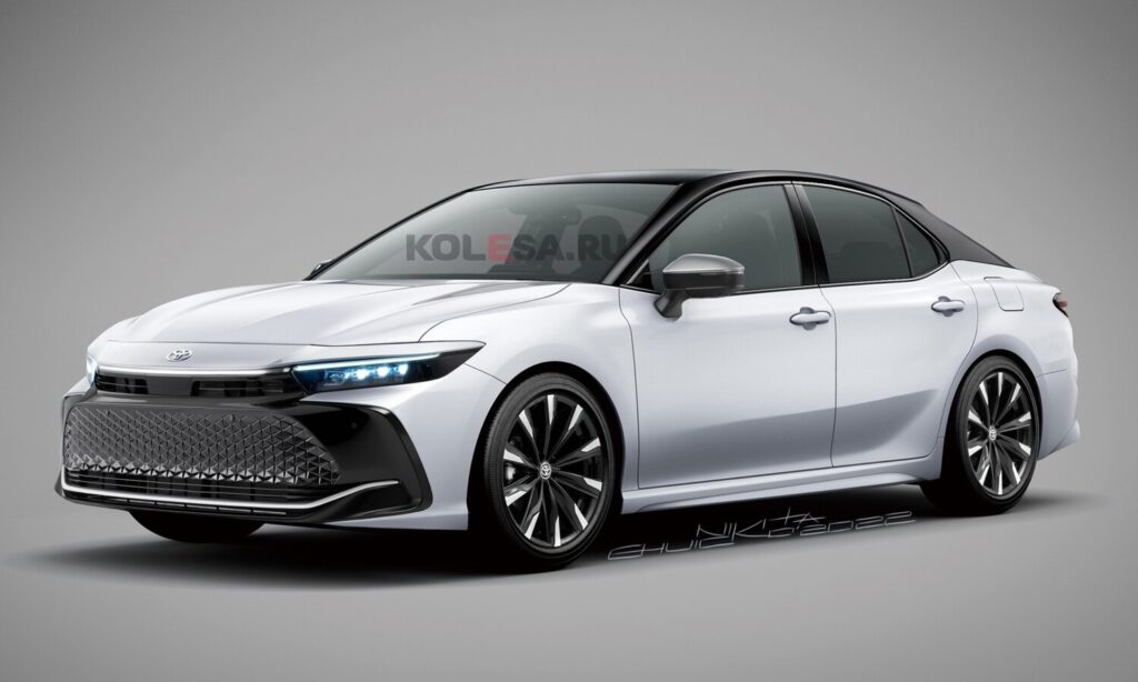 Toyota Camry front-side render by Kolesa
