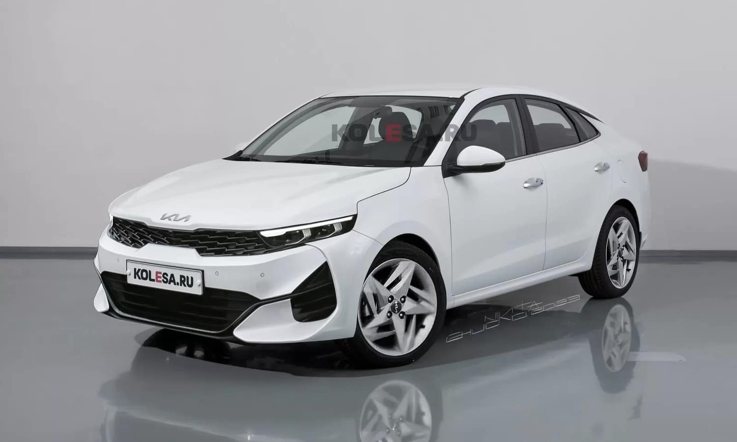 Kia Rio: versi sedannya bisa dilihat di render yang "sukses" ini