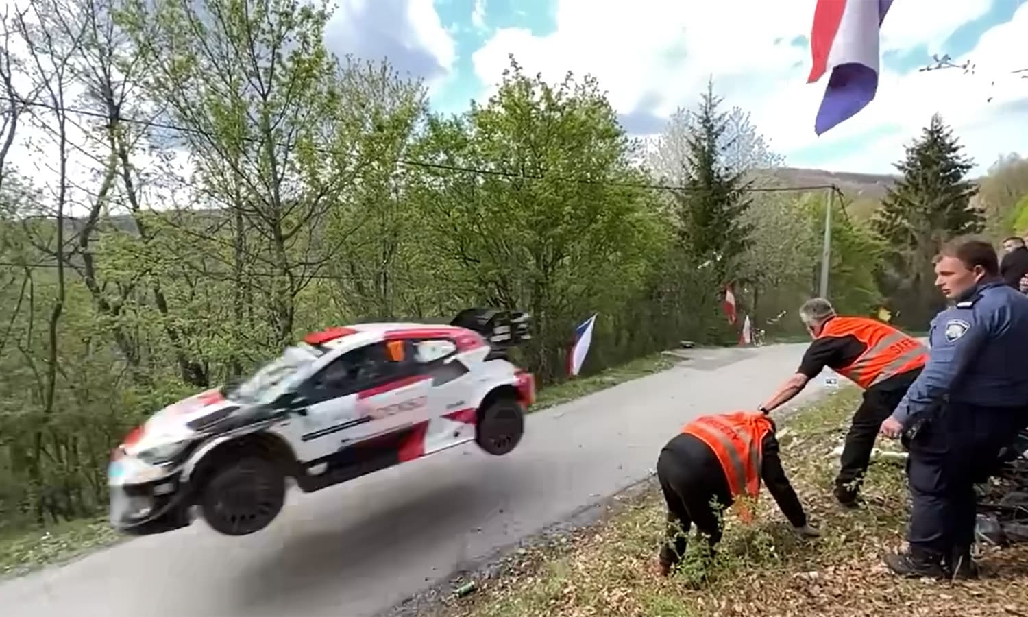 Pelea aficionados Rally Croacia WRC