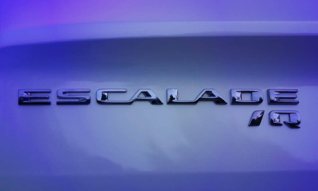 Cadillac Escalade IQ Badge