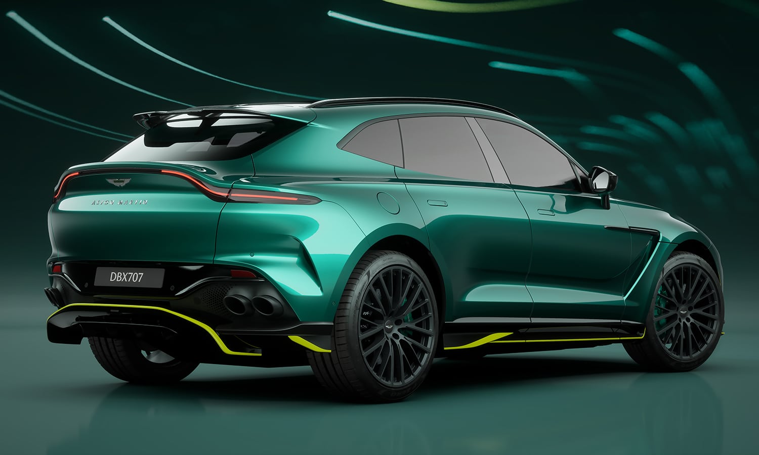Aston Martin DBX707 AMR23 trasera