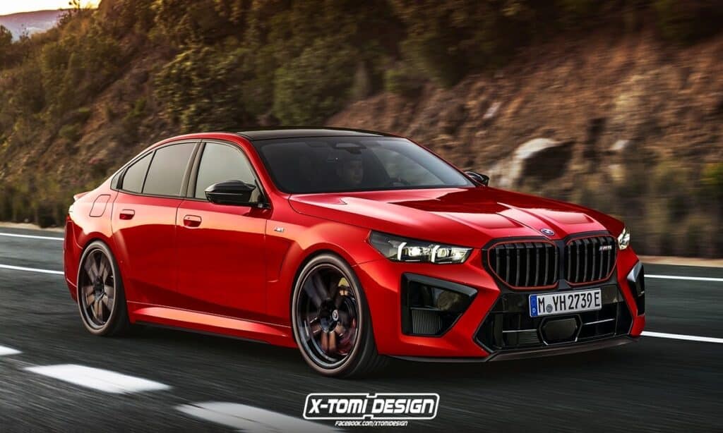BMW M5 front-side render by X-Tomi Design