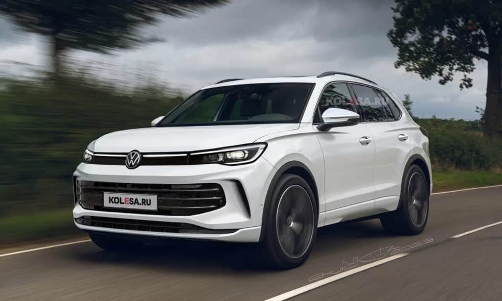 Volkswagen Tiguan front-side teaser by Kolesa