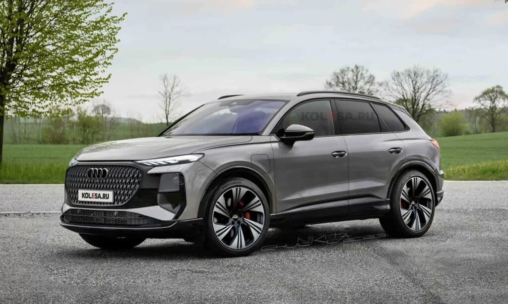 Audi Q3 front-side render by Kolesa
