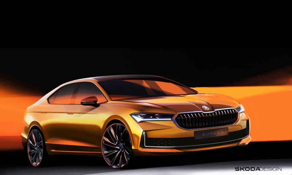 Skoda Superb sketch