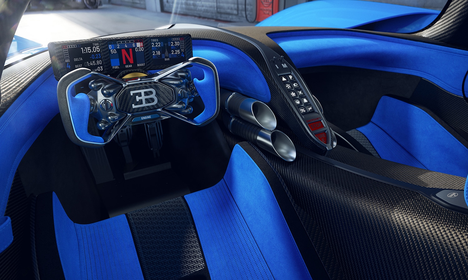 Bugatti Bolide interior