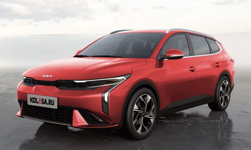 Kia Rio Wagon front-side render by Kolesa 1