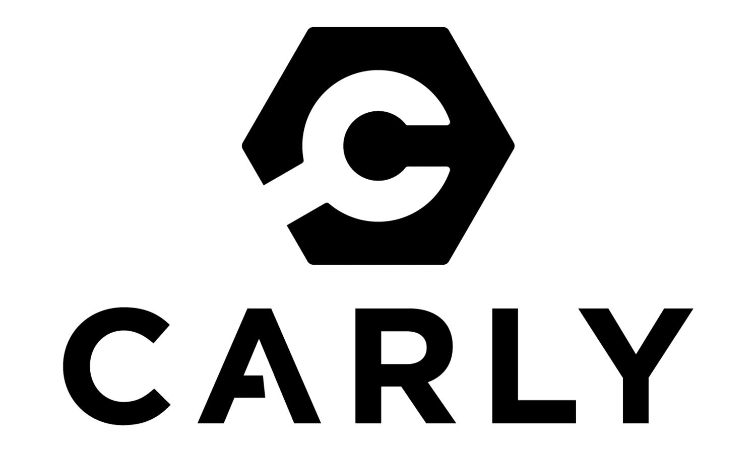 Carly logotipas – juodas