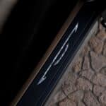 The Chrysler Wing logo on the door sills of the Chrysler Halcyon