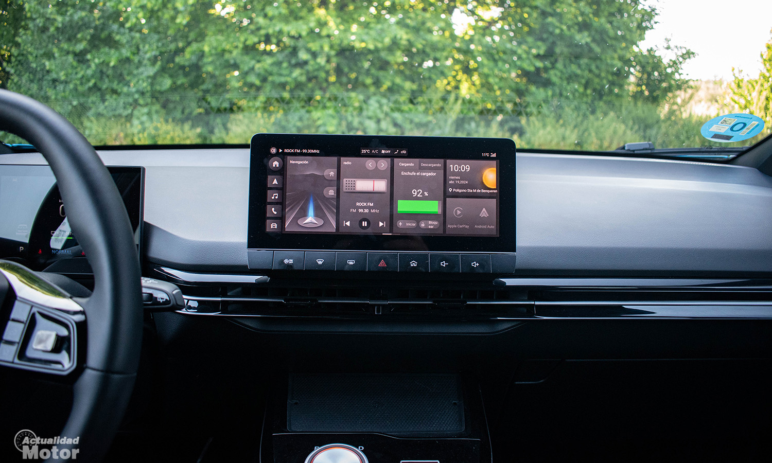 Prueba MG4 Electric pantalla táctil