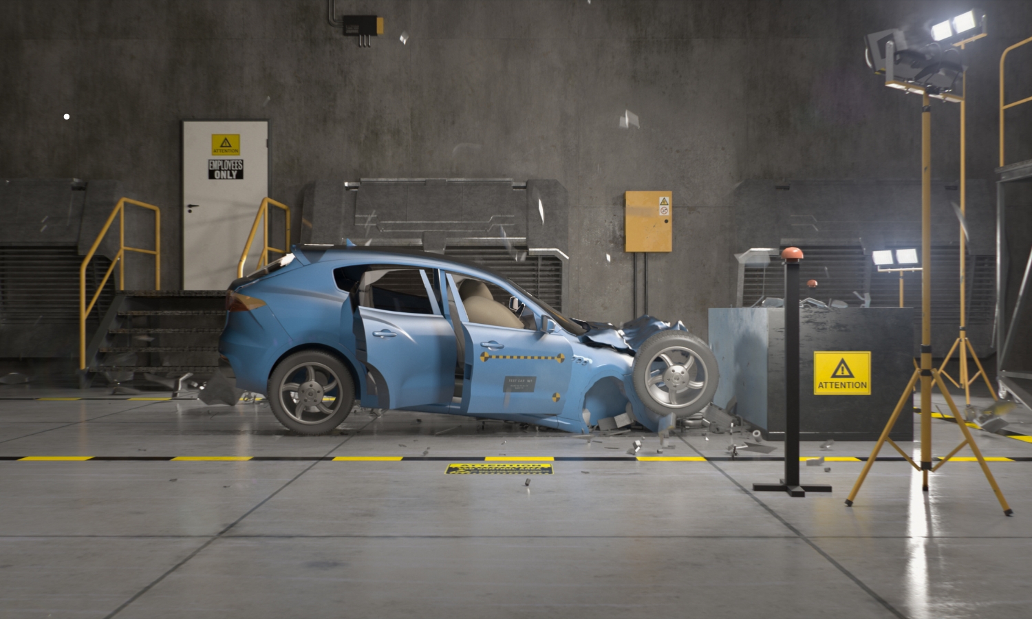 pruebas de coche o pruebas de impacto