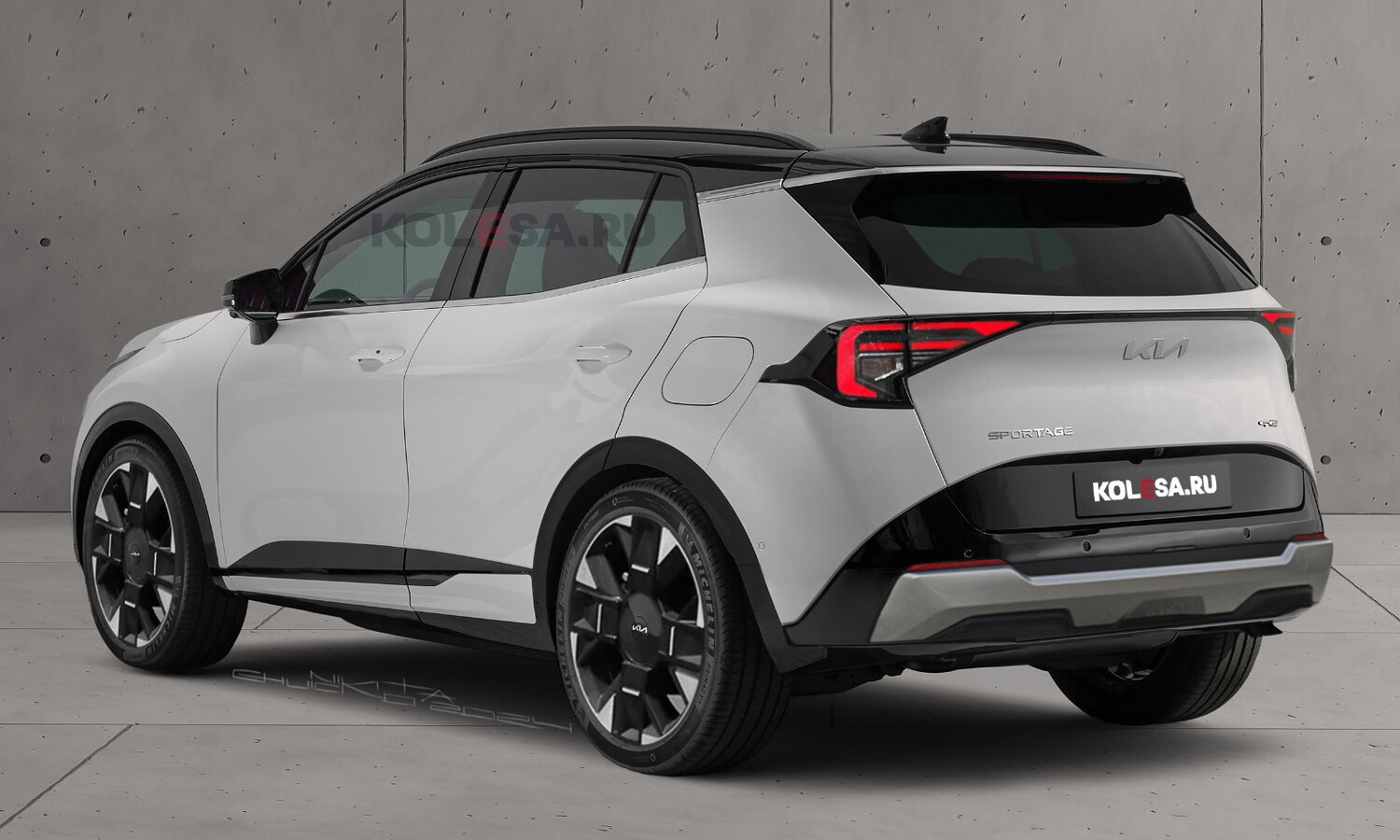 Kia Sportage rear-render by Kolesa