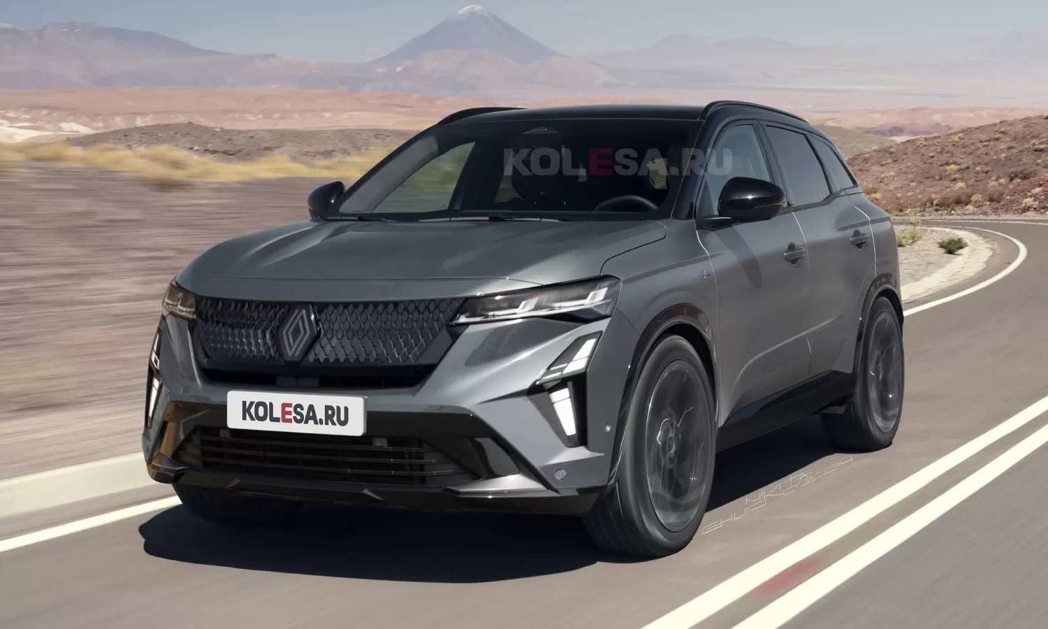 Renault Austral front-side render by Kolesa