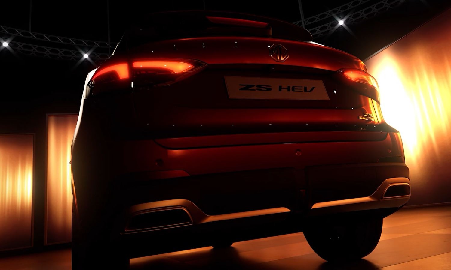MG ZS 2024 parte trasera teaser