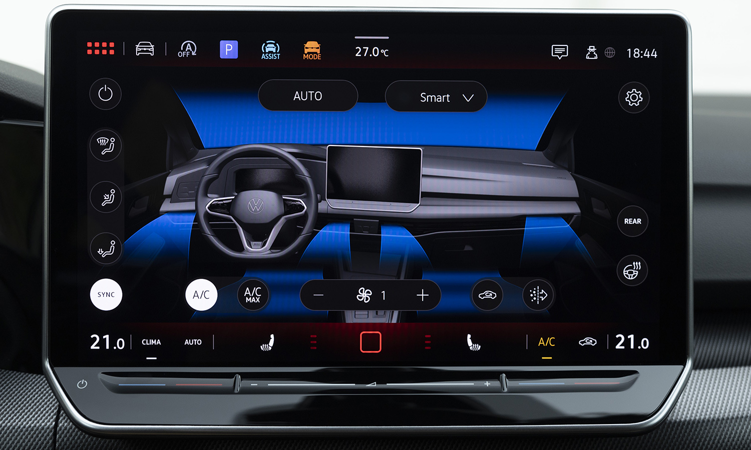 VW Golf pantalla multimedia