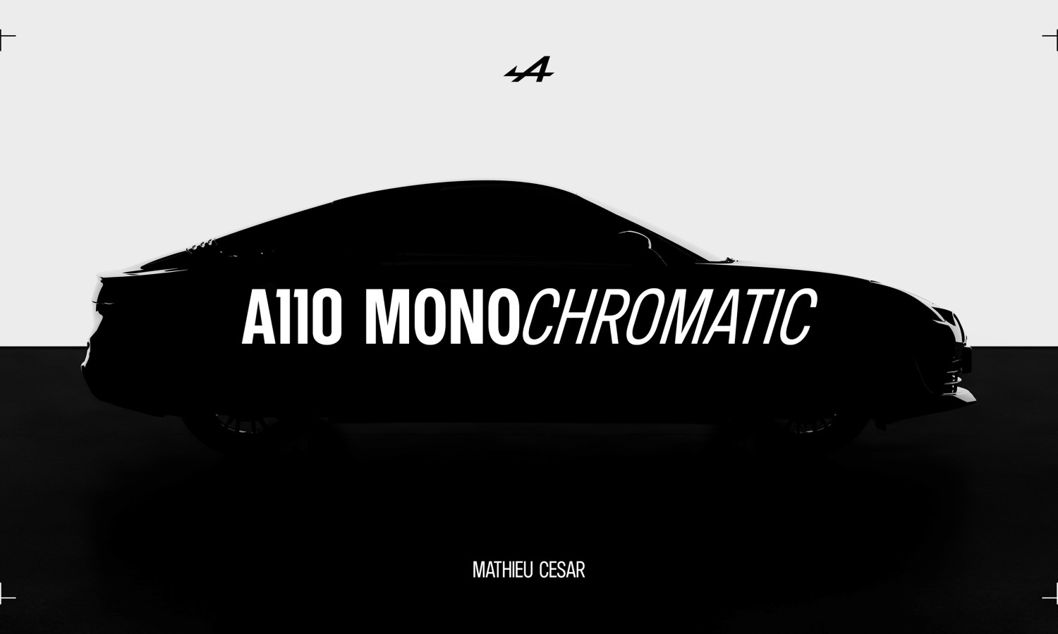 Monochromatic Alpine blanco y negro