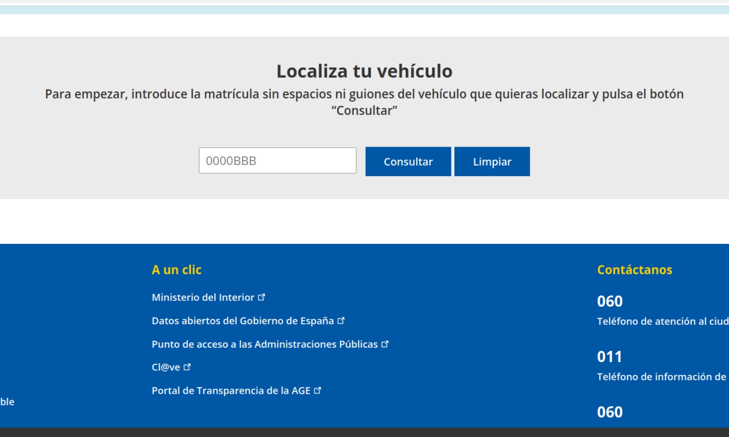 dgt localizar coche dana