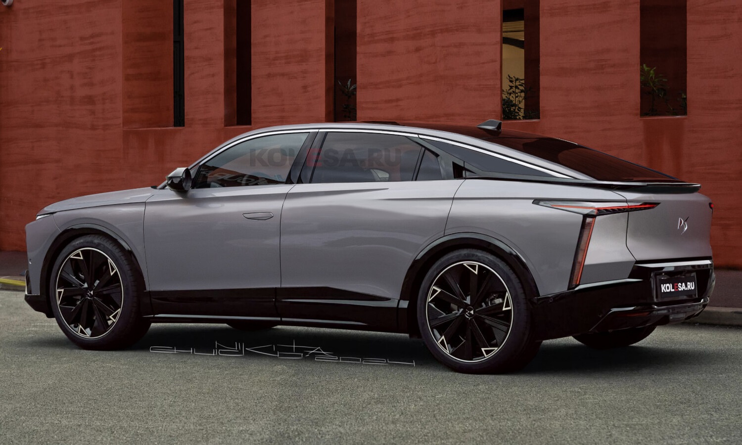 DS Nº8 rear-side render by Kolesa