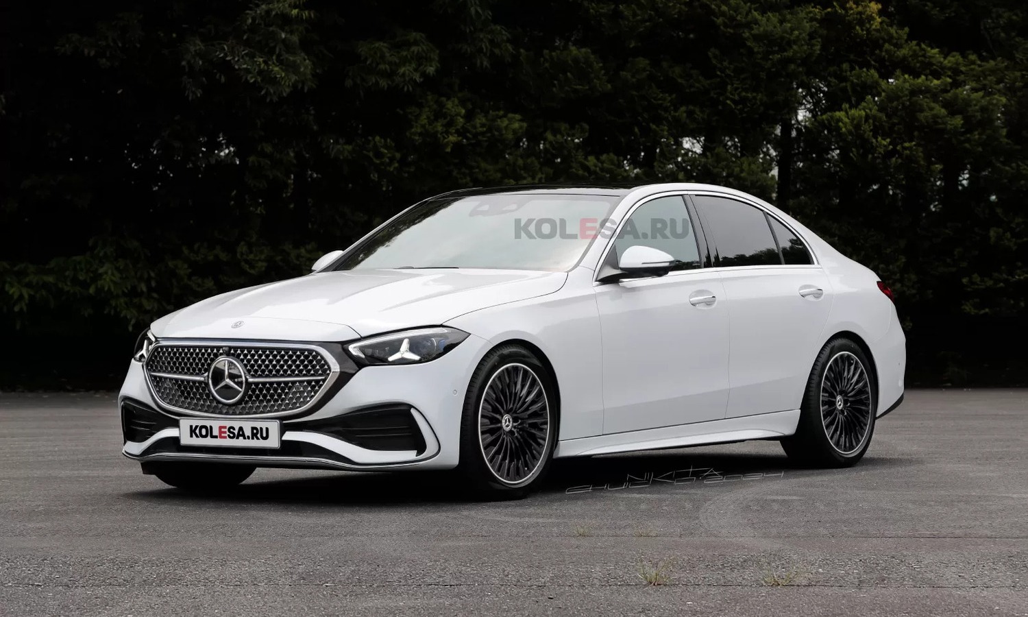Mercedes-Benz Clase C front-side render by Kolesa