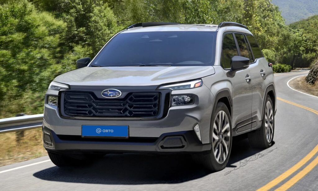 Subaru Outback front-side render by Nikita Chuiko