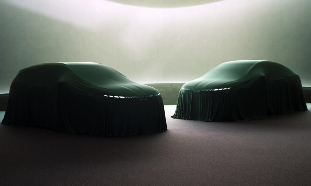 Skoda Enyaq teaser vs Skoda Enyaq Coupé teaser 0