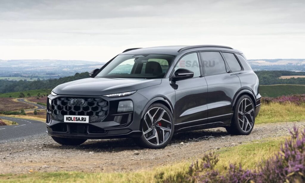 Nuevo Audi Q9 front-side render by Kolesa