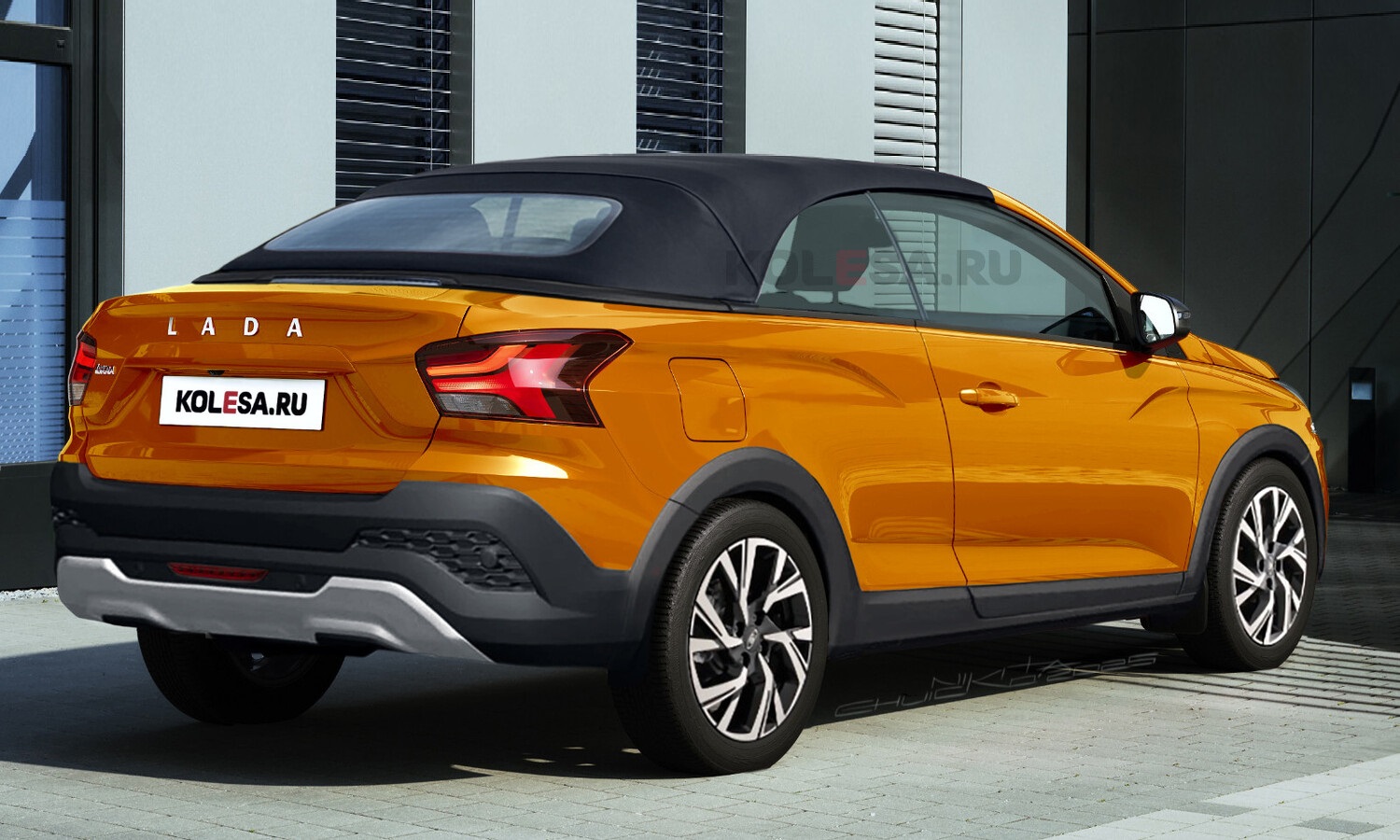 Nuevo Lada Iskra Cross Cabrio Cross-Cabriolet rear-side render by Kolesa