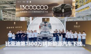 BYD 13 millones de unidades de vehíclos enchufables producidos