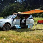 The versatility of the Chrysler Pacifica Grizzly Peak concept is highlighted with an ARB retractable awning, providing shaded outdoor space.