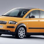 The Audi A2 was launched in 2000 – 25 years ago. The picture shows the special “colour.storm” edition in Papayaorange.