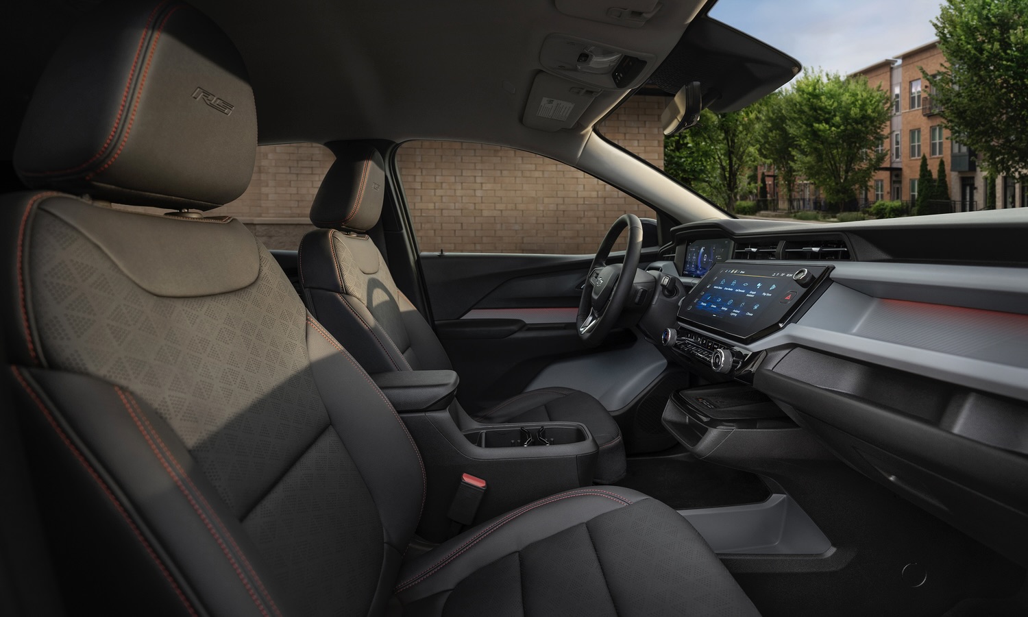 Chevrolet Bolt RS exclusive interior with red stiching detail