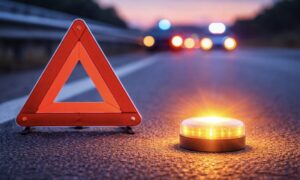 ¿Te pueden multar por usar los triángulos de emergencia con la baliza V-16?