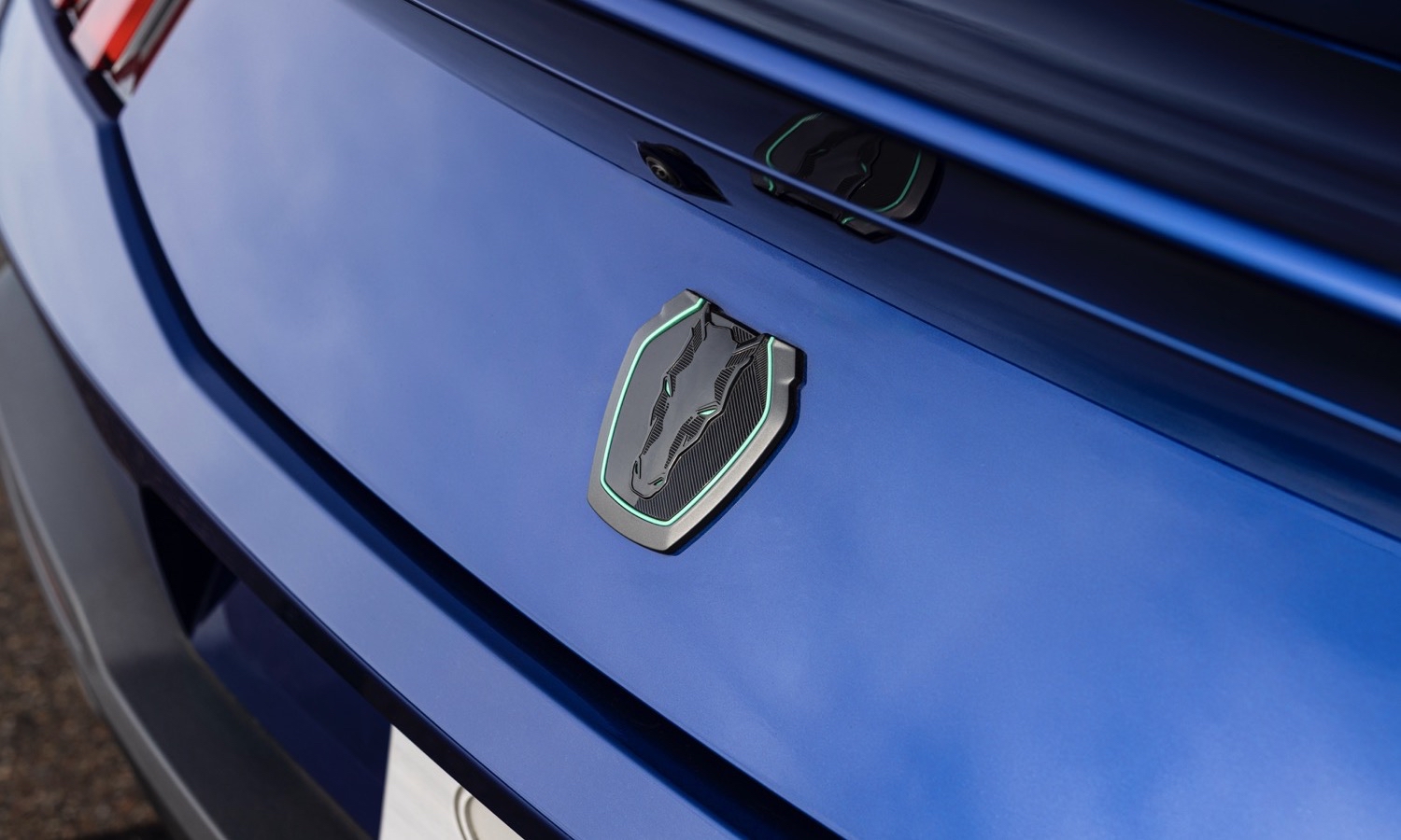 By working with the GTD team, we were able to adopt Brembo carbon-ceramic brakes and Michelin Pilot Sport Cup2 R tires for the Mustang Dark Horse SC Track Pack. Prototype vehicle shown. Actual production vehicle may vary. Available summer 2026.