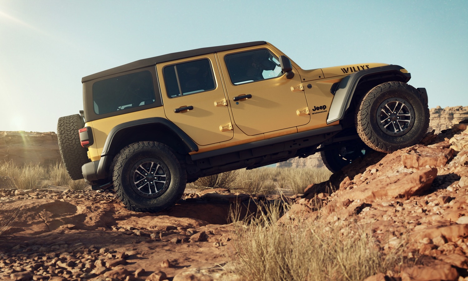 The new 2026 Jeep® Wrangler Willys 392 pairs classic Willys heritage with the thunderous 470-hp, 6.4-liter HEMI® V-8, delivering the most powerful and most value-packed V-8 Wrangler ever.