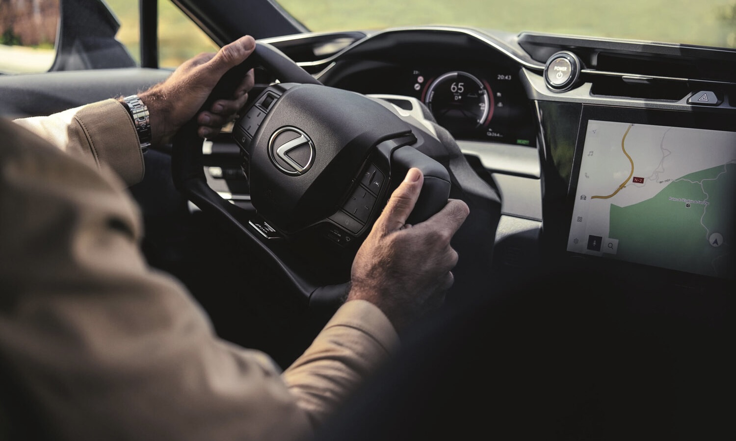 Lexus debuts the Steer-by-Wire steering system in the RZ electric SUV