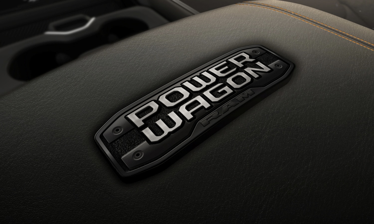 2026 Ram 2500 Power Wagon Lunar Edition center console badge