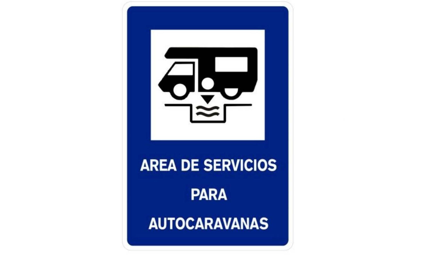 Señal S-128 caravanas, autocaravanas y campers