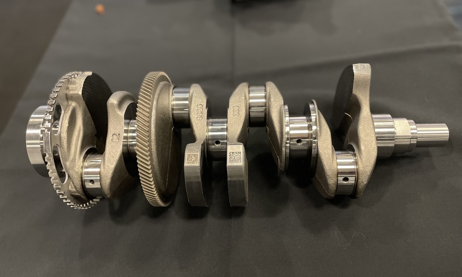 The crankshaft of the Hurricane 4 Turbo engine uses larger main and connecting rod bearings to help minimize noise, vibration and harshness.