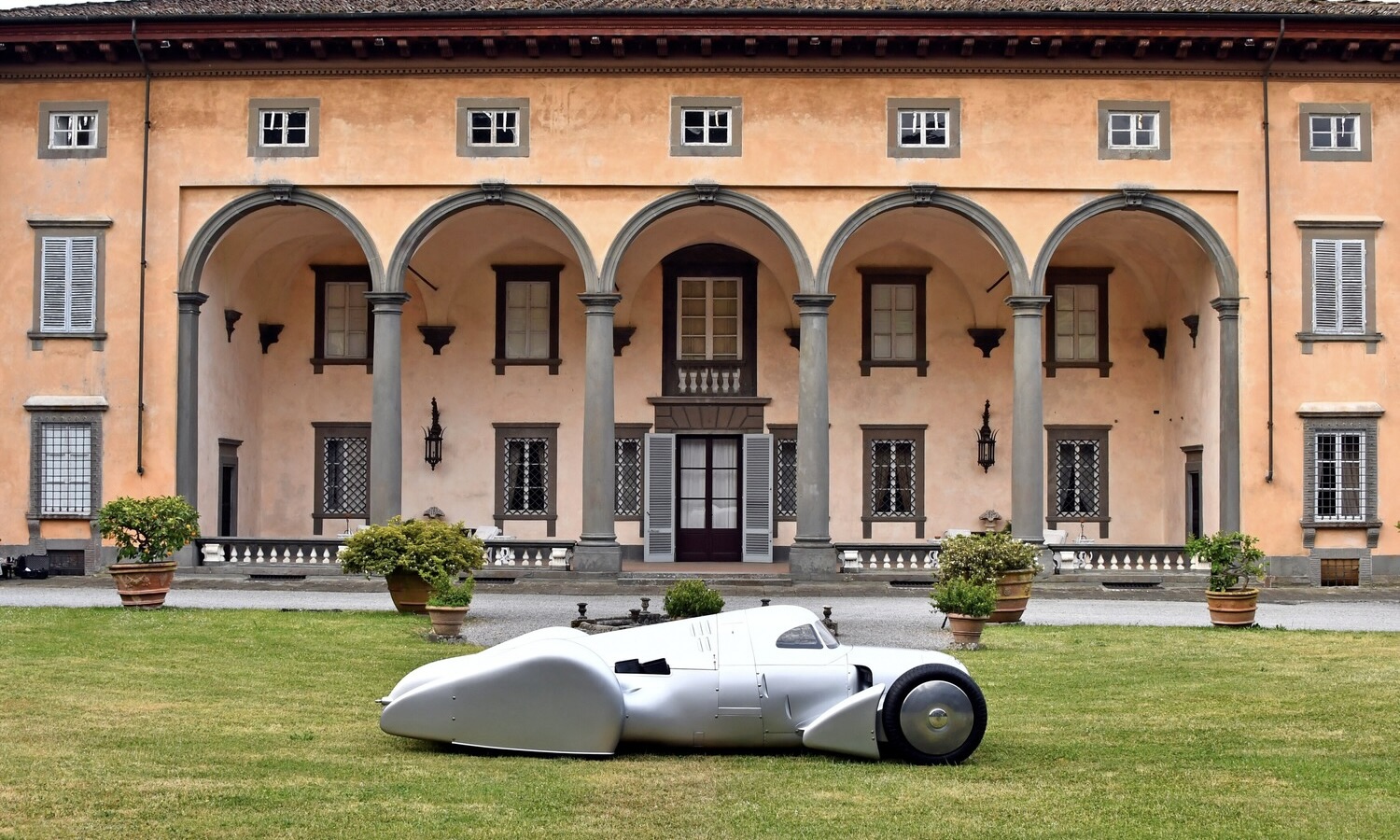 Audi recreated the Auto Union Lucca. Image taken in Lucca, Italy, at the beginning of May 2026.