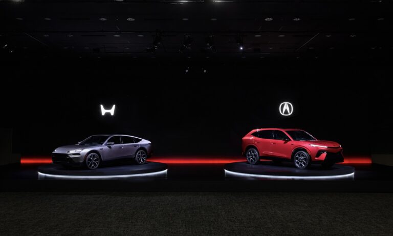 Honda Hybrid Sedan Prototype and Acura Hybrid SUV Prototype
