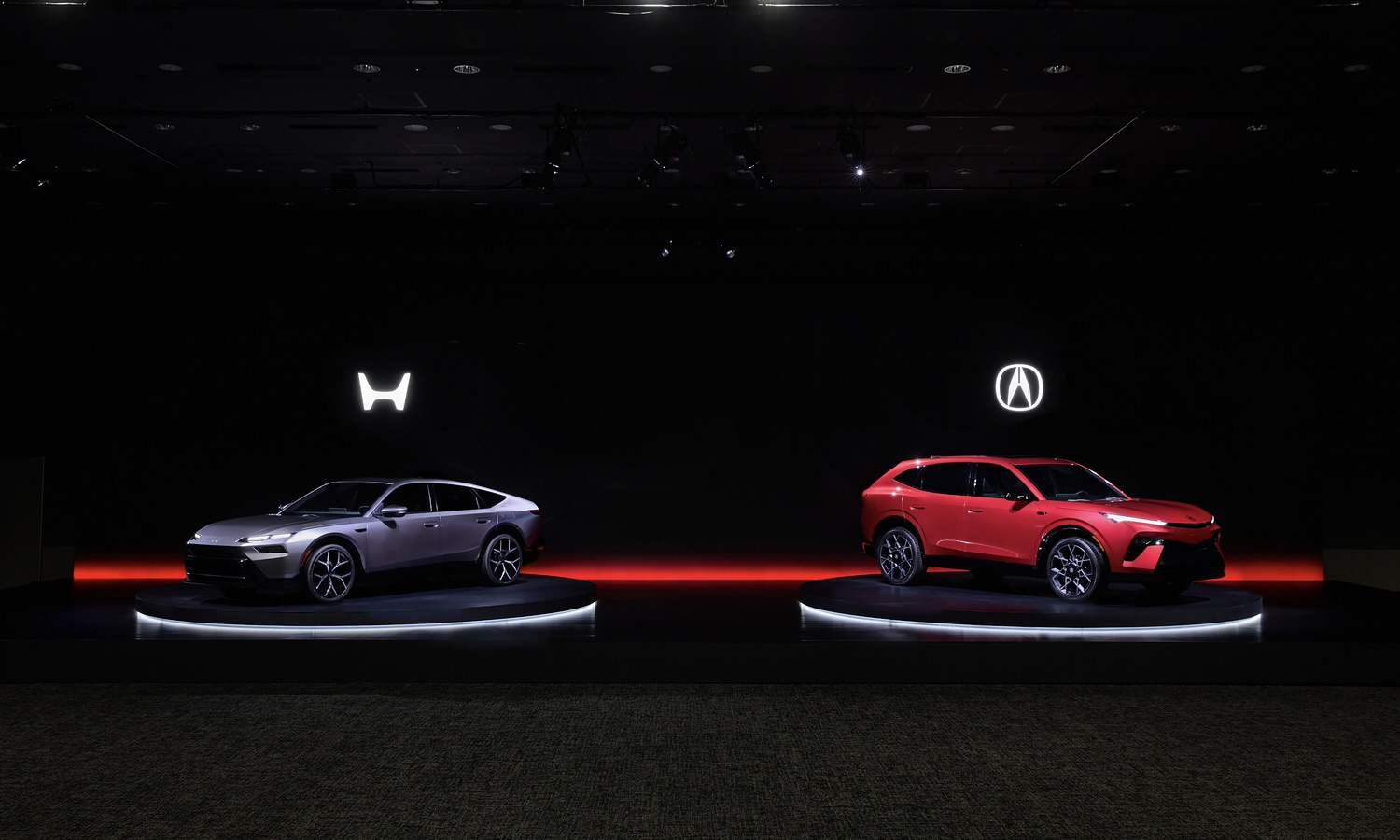Honda Hybrid Sedan Prototype and Acura Hybrid SUV Prototype