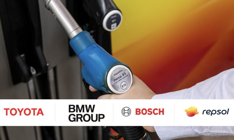 Repsol, Toyota, BMW y Bosch lanzan un proyecto piloto con vehículos impulsados por gasolina 100% renovable