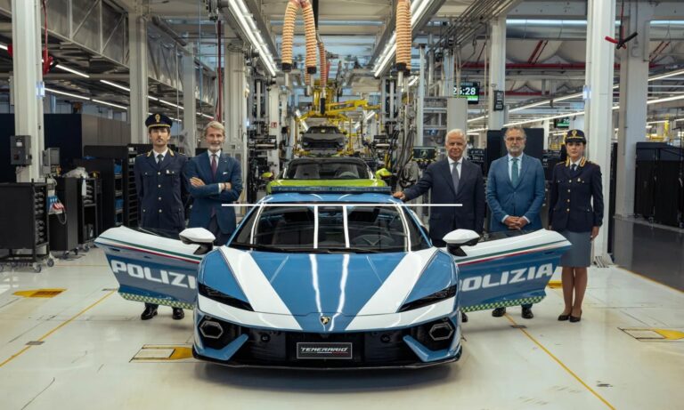 lamborghini temerario polizia